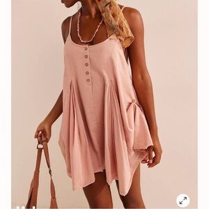 FREE PEOPLE Pick Me Up Pink Mini Dress NWOT sz med